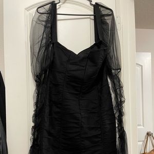 High Fashion Rouched Mini Dress